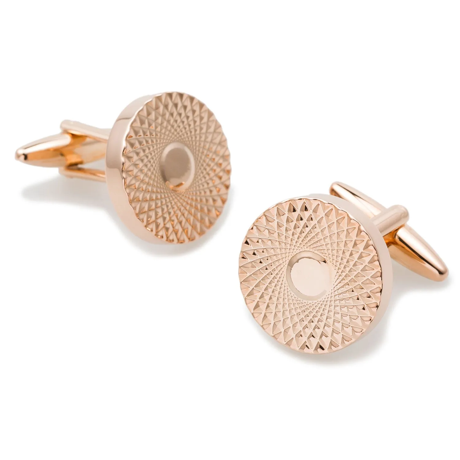 Royale Rose Gold Cufflinks sold by OTAA