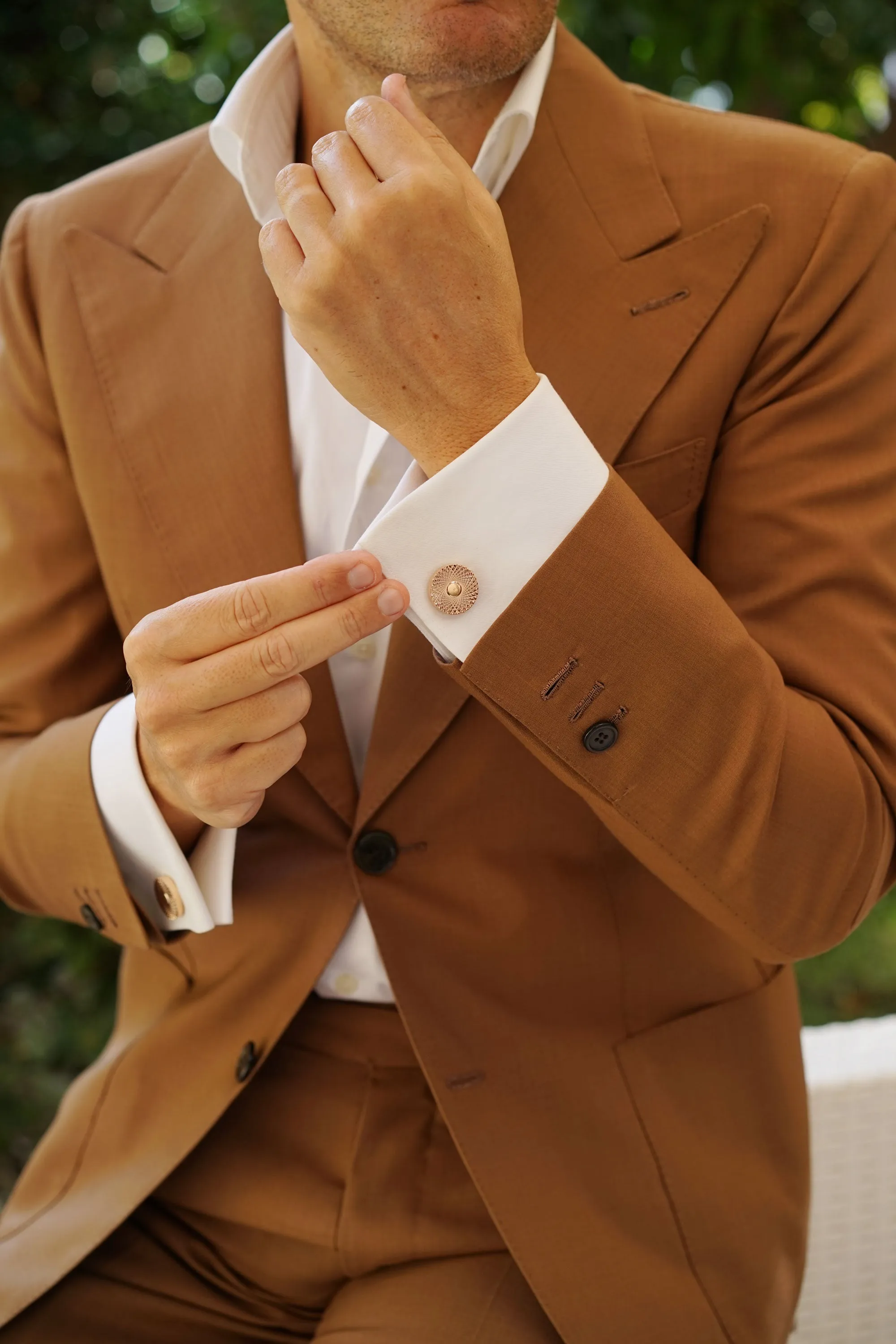 Royale Rose Gold Cufflinks sold by OTAA product image thumbnail 4