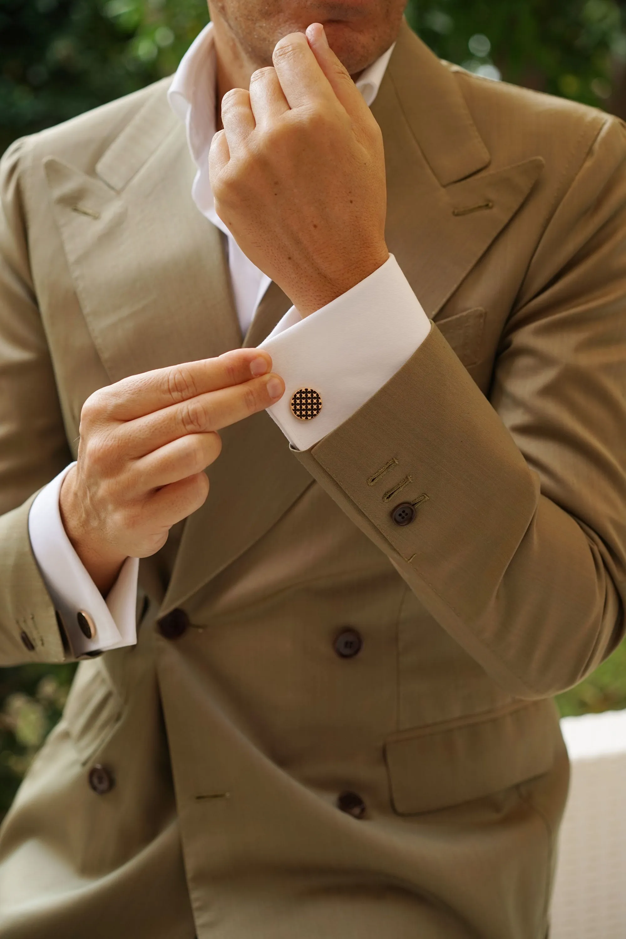 Rose Gold Four Point Star Cufflinks sold by OTAA product image thumbnail 5