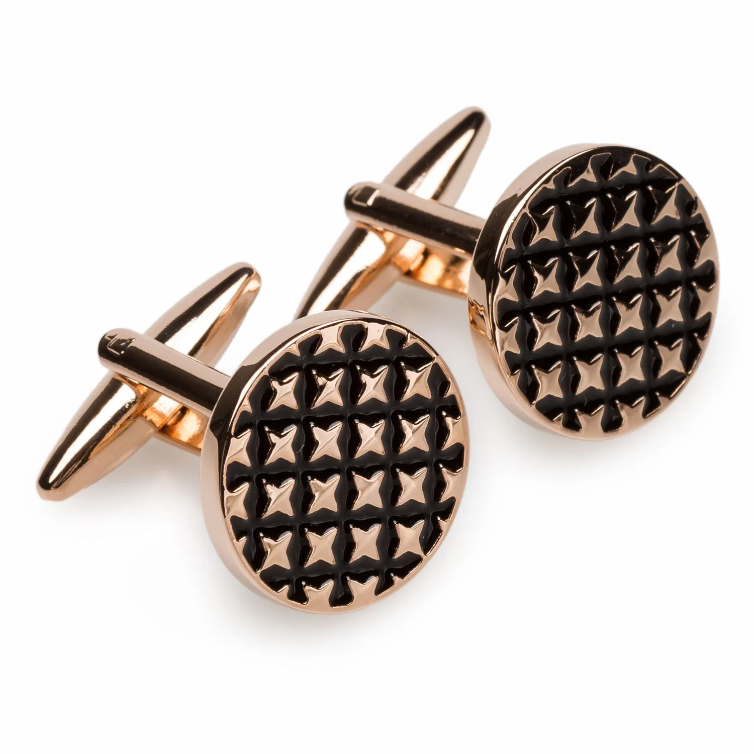 Rose Gold Four Point Star Cufflinks sold by OTAA product image thumbnail 2