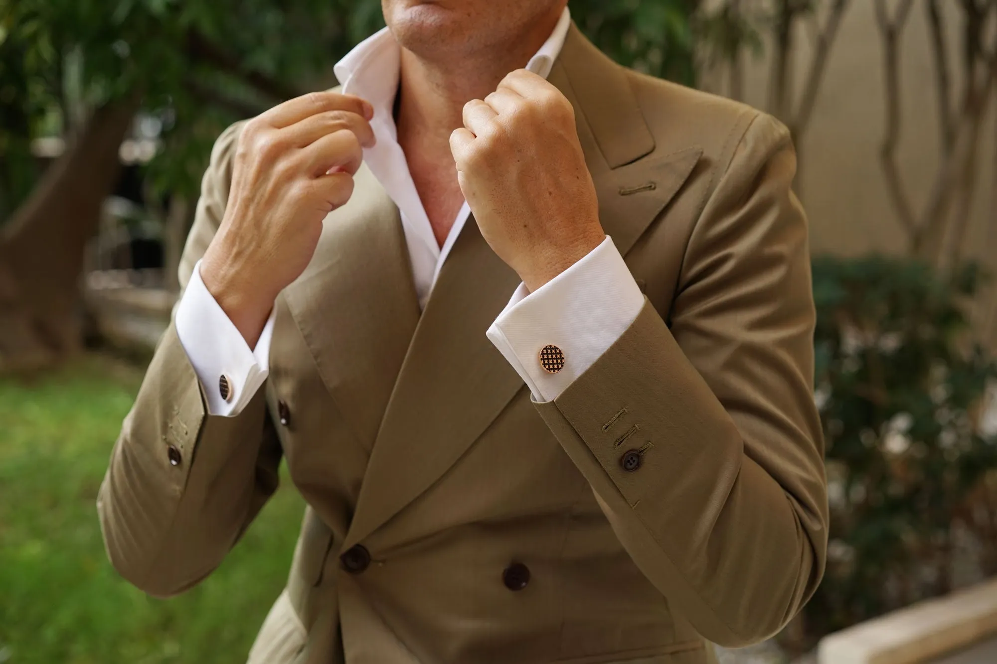Rose Gold Four Point Star Cufflinks sold by OTAA product image thumbnail 3