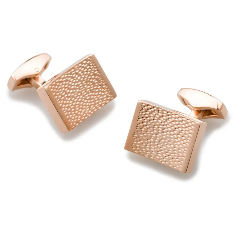 Nighy Rose Gold Cufflinks made by OTAA