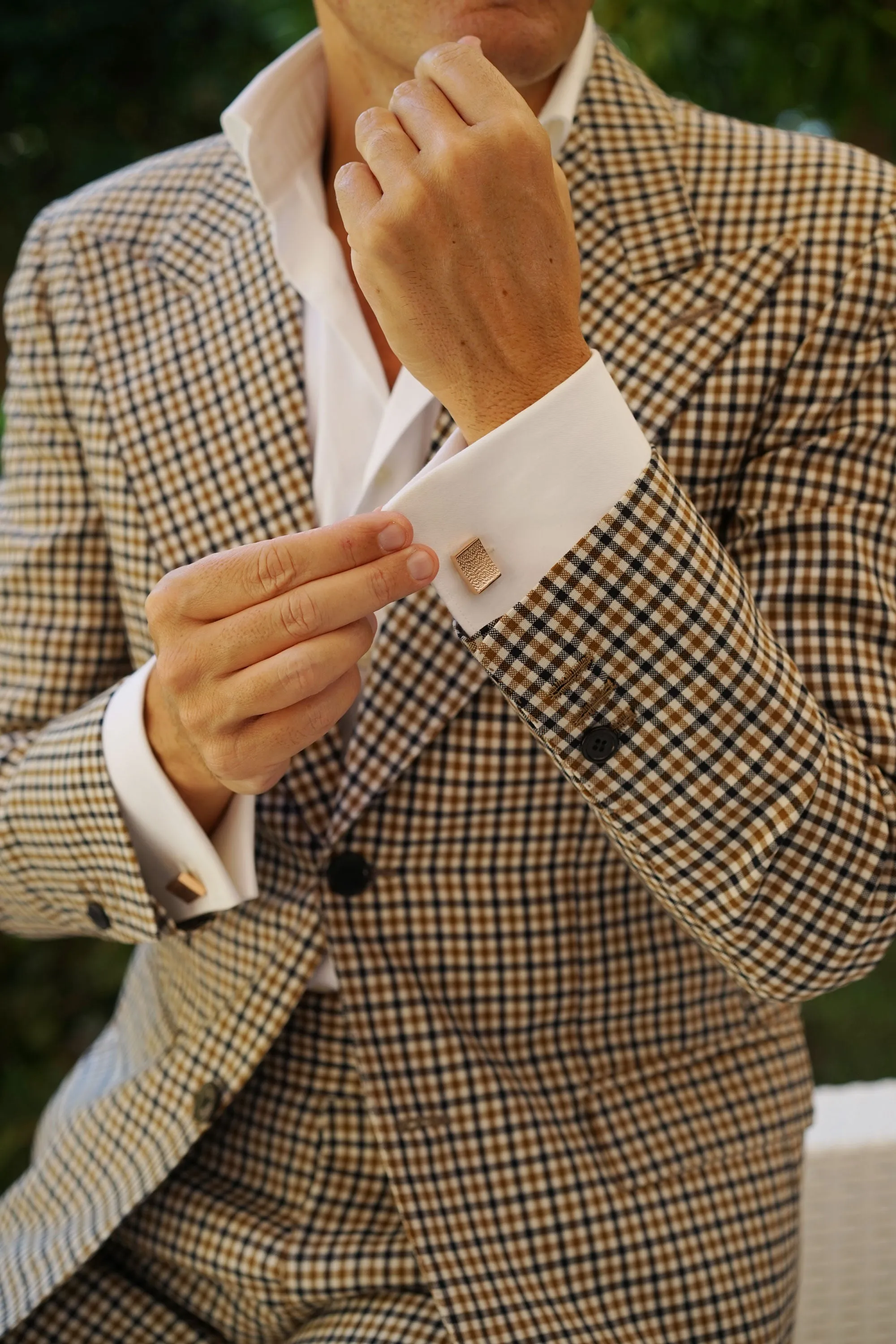 Nighy Rose Gold Cufflinks sold by OTAA product image thumbnail 5