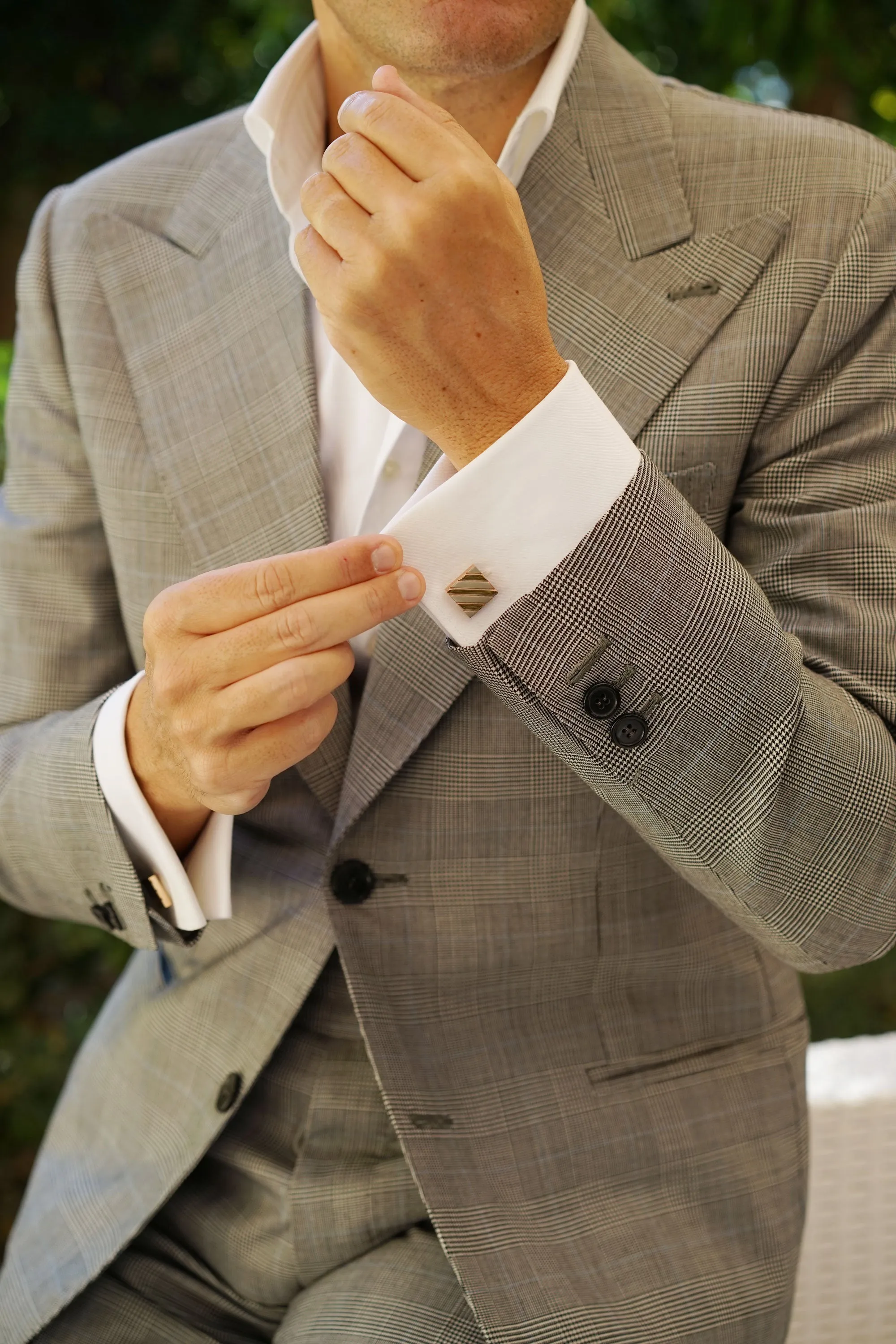 Sir Ian Rose Gold Cufflinks sold by OTAA product image thumbnail 4