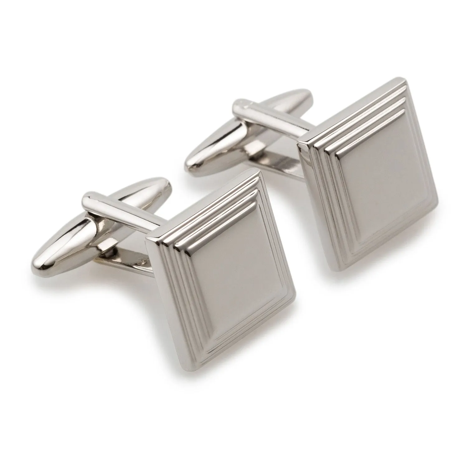 Cady Silver Square Cufflinks sold by OTAA product image thumbnail 2