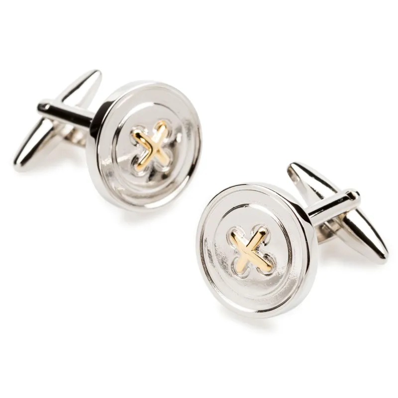 Mr Kingsley Button with Gold Cufflinks made by OTAA