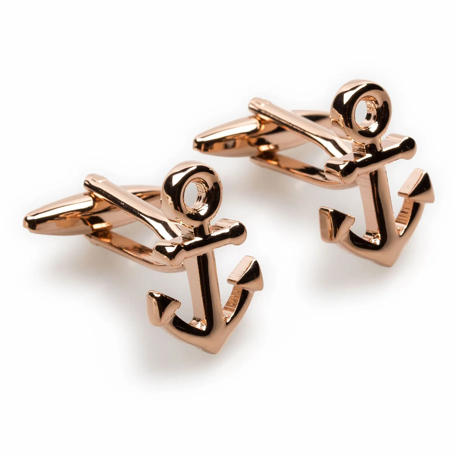 Rose Gold Anchor Cufflinks sold by OTAA product image thumbnail 2