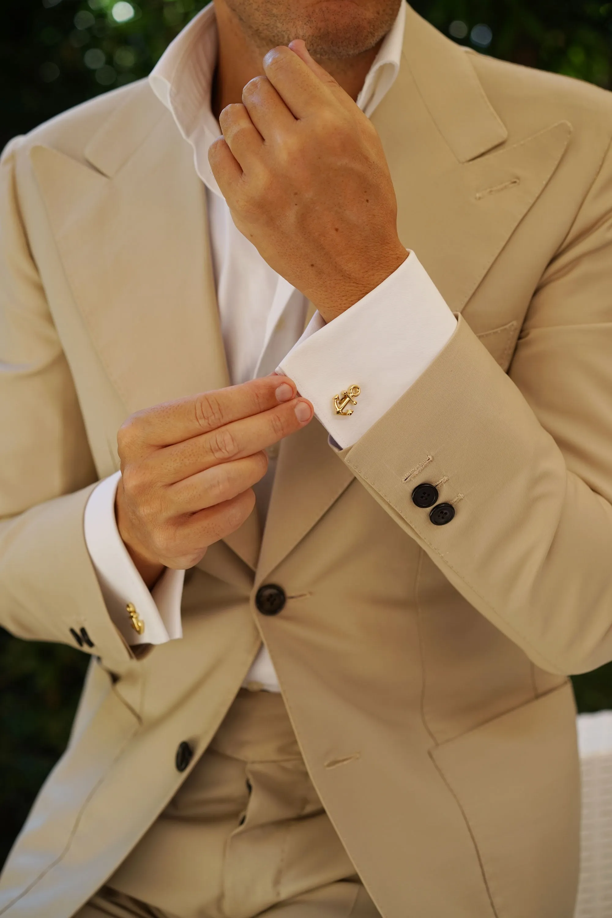 Gold Anchor Cufflinks sold by OTAA product image thumbnail 4