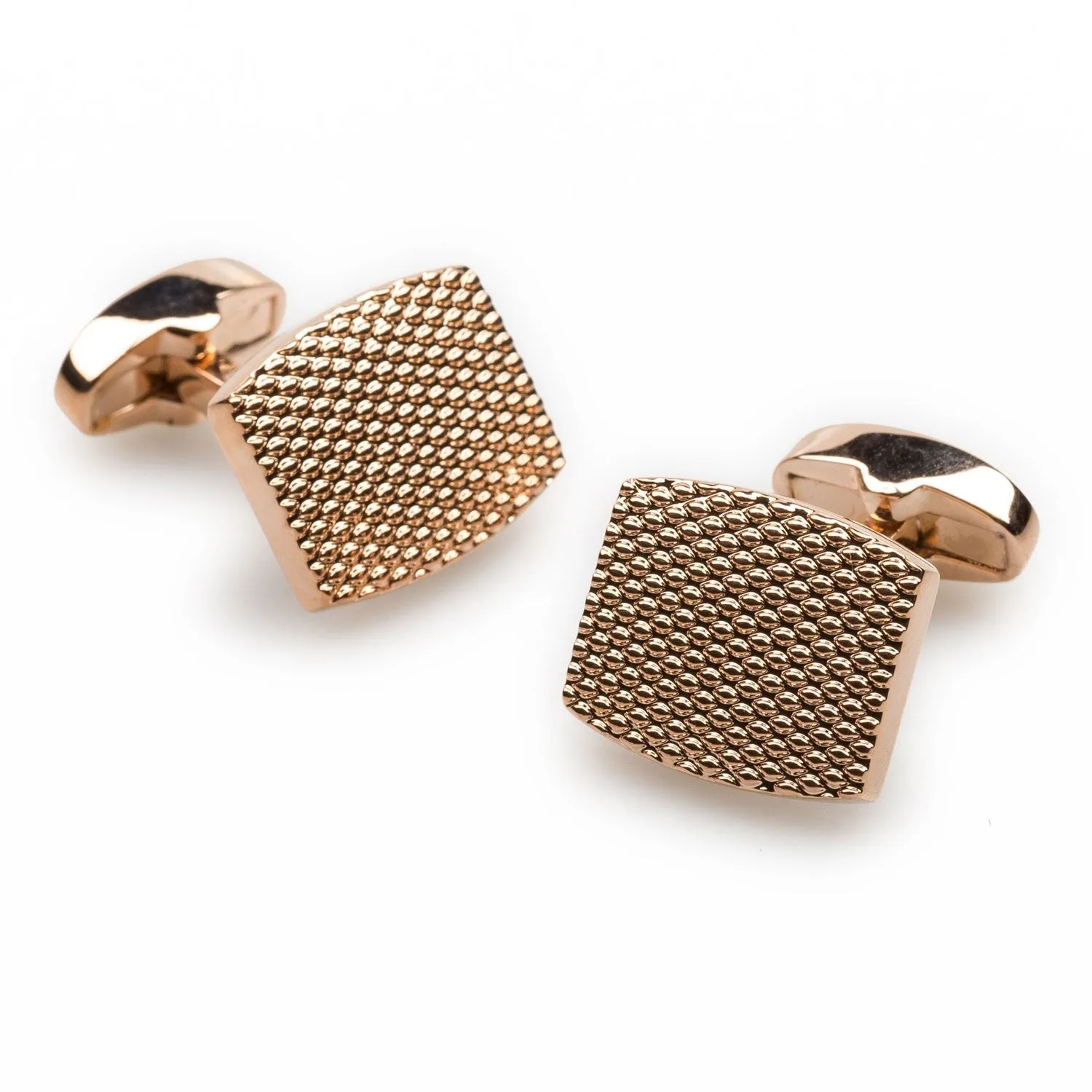 Honeycomb Rose Gold Cufflinks sold by OTAA