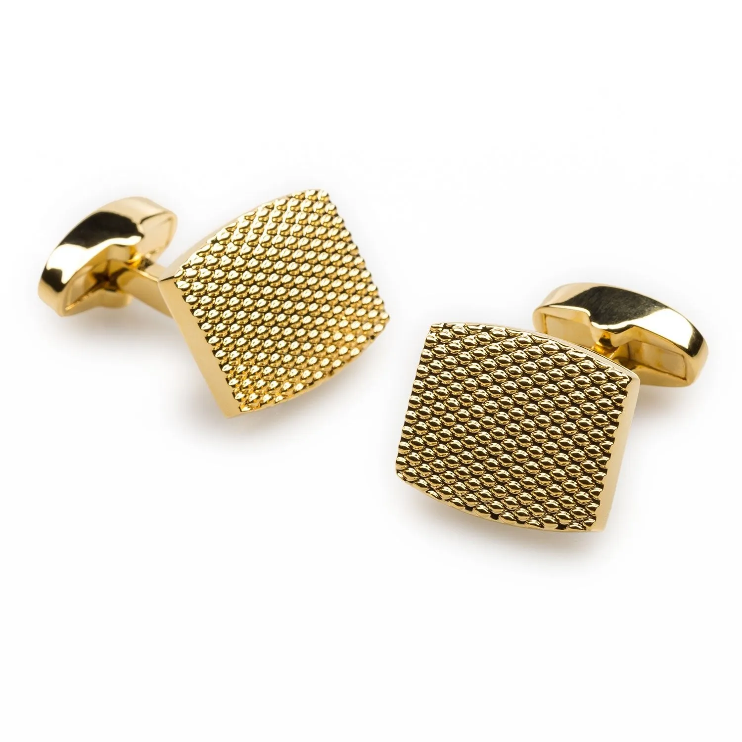 Honeycomb Gold Cufflinks sold by OTAA