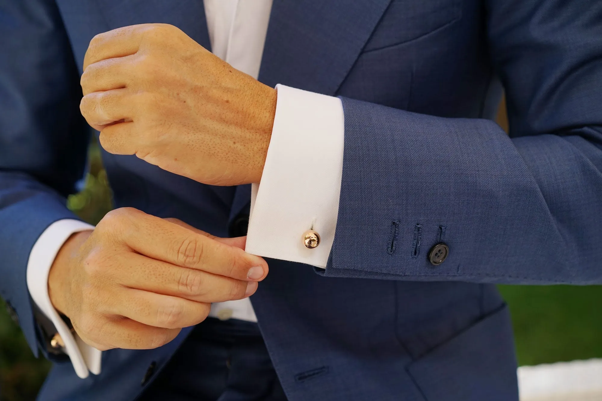 Manhattan Rose Gold Cufflinks sold by OTAA product image thumbnail 5