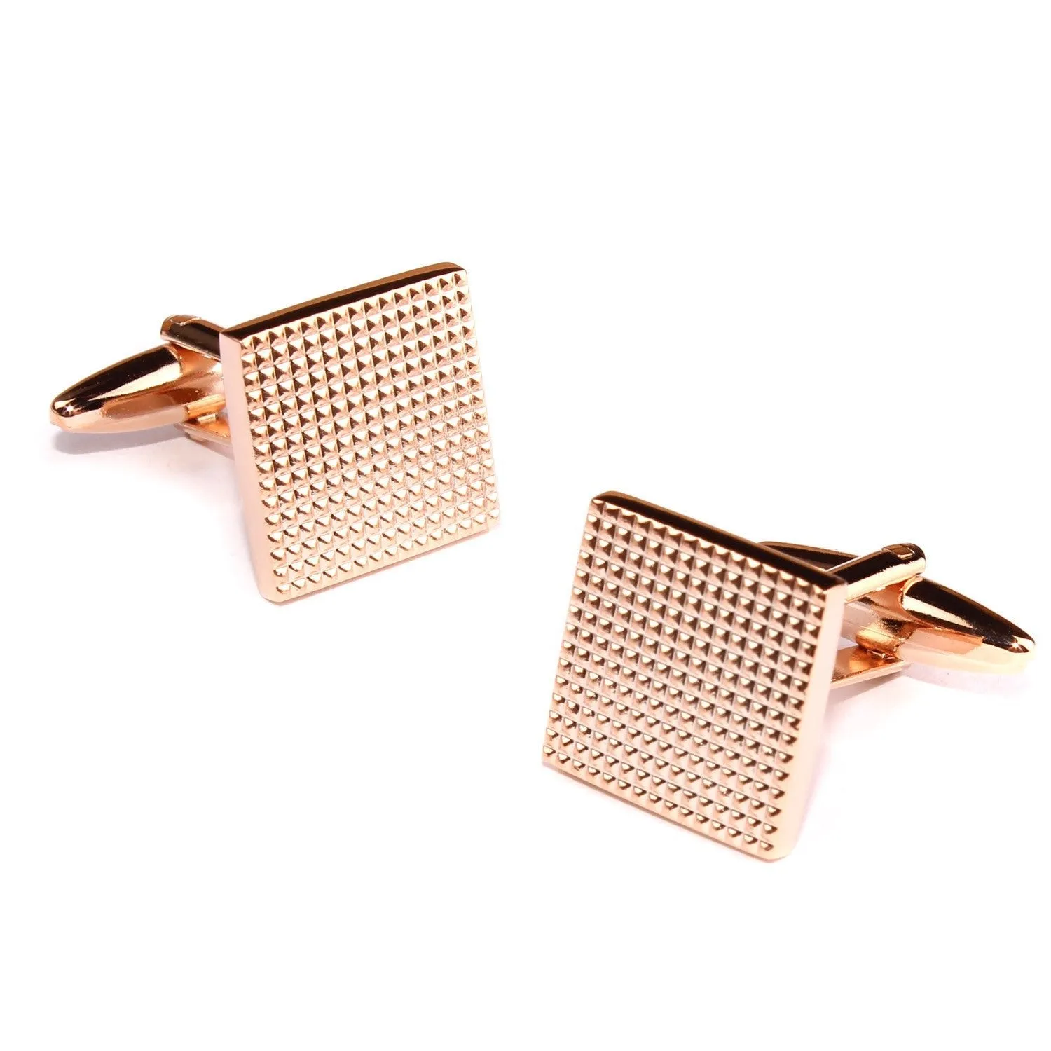 Square Studded Rose Gold Cufflinks sold by OTAA