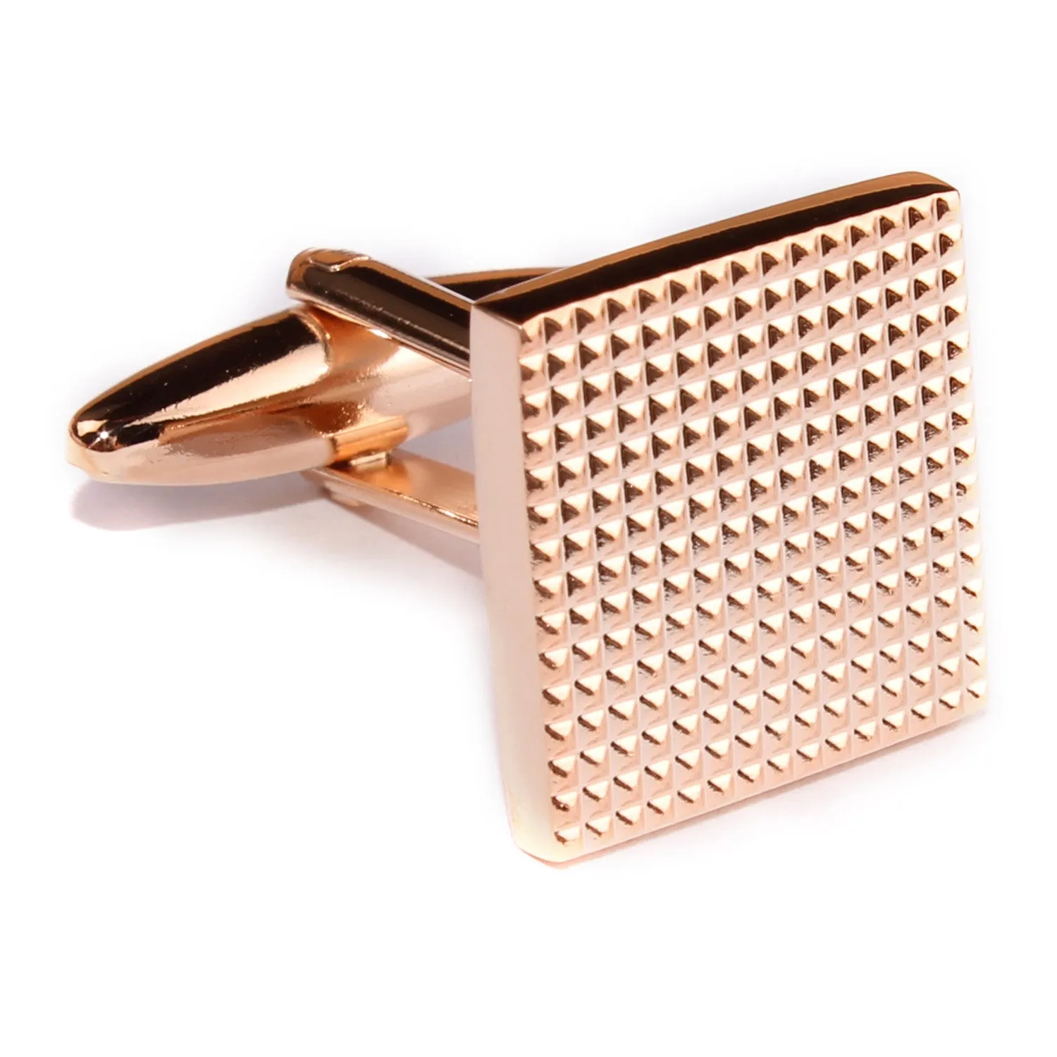 Square Studded Rose Gold Cufflinks sold by OTAA product image thumbnail 3