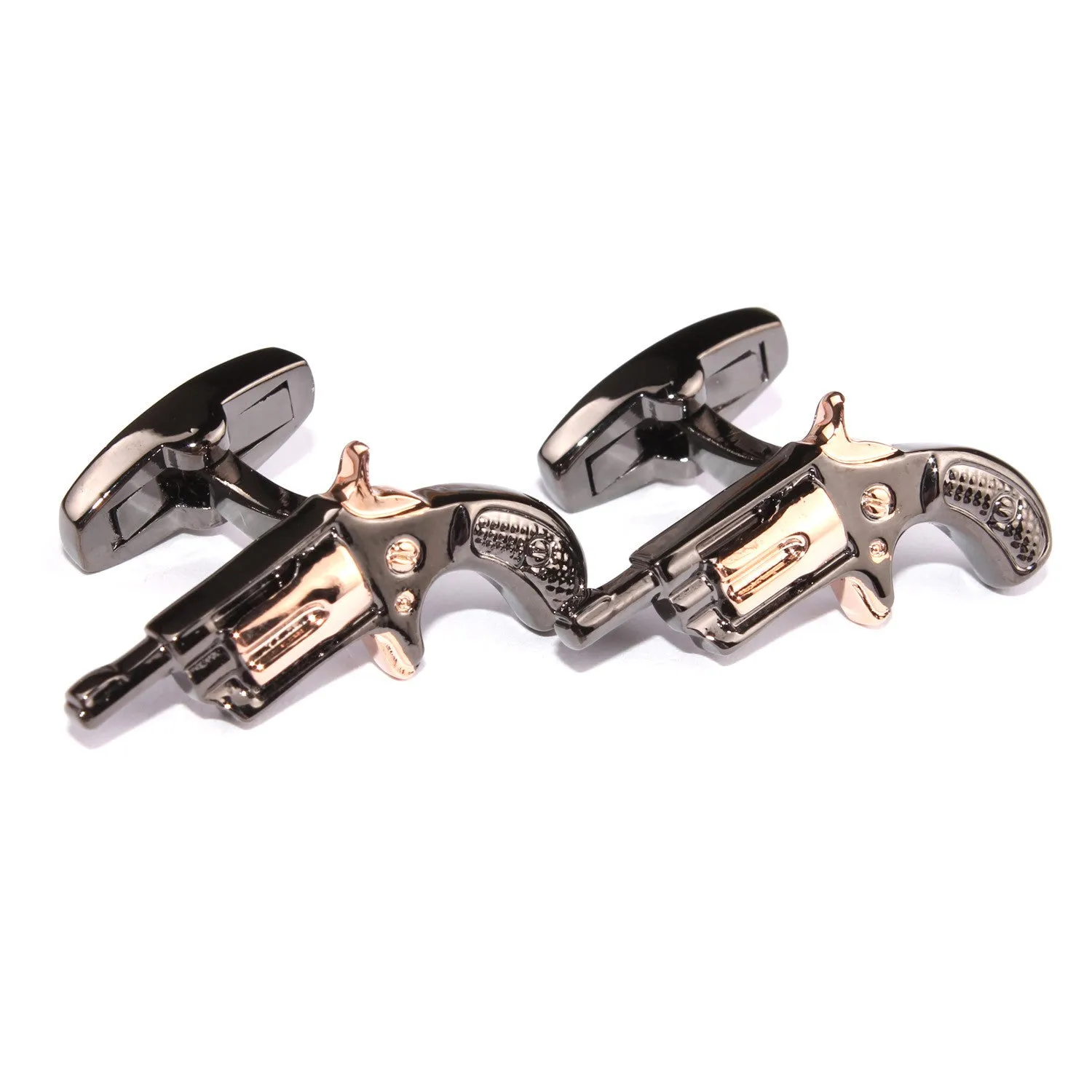Dark Revolver Gun Cufflinks sold by OTAA product image thumbnail 2