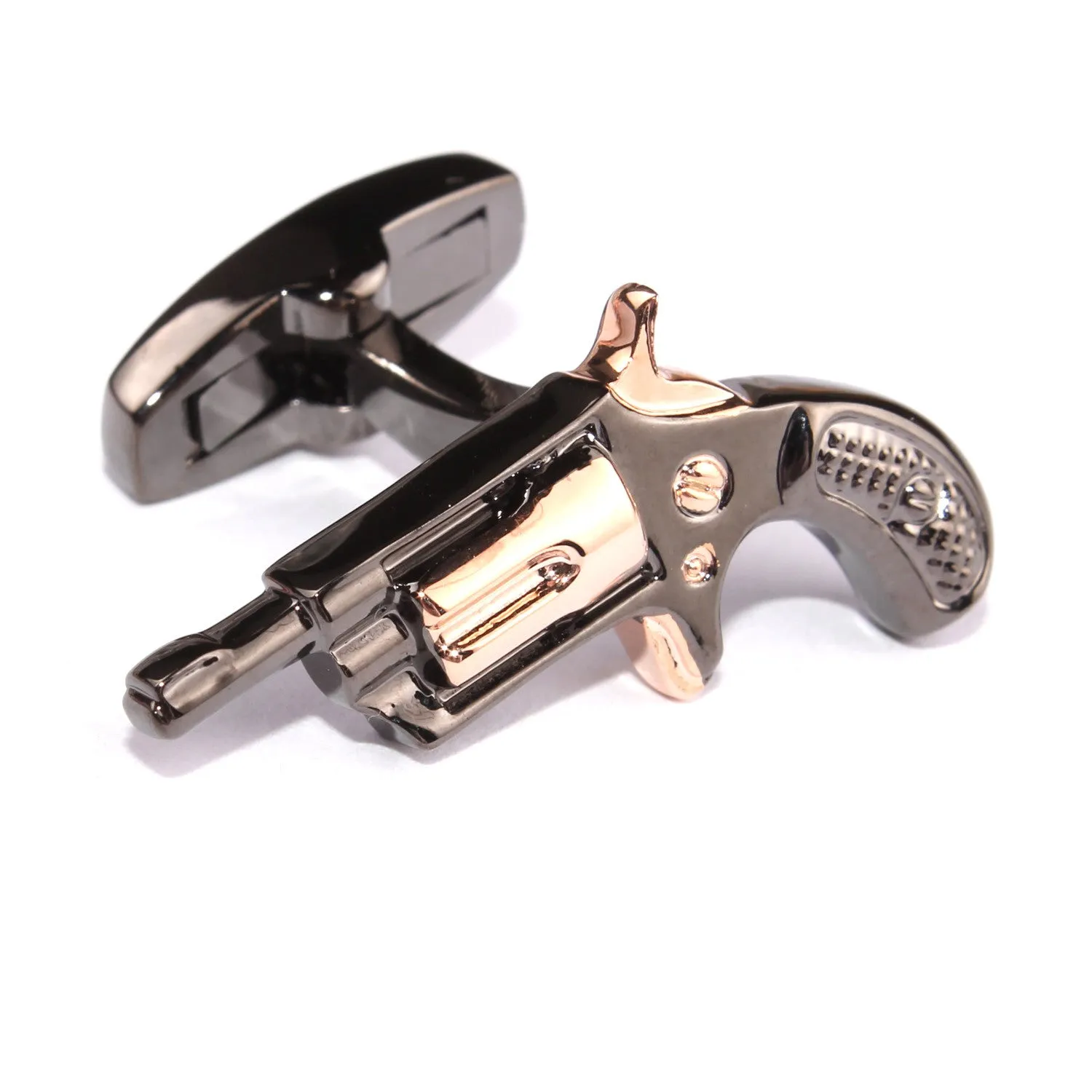 Dark Revolver Gun Cufflinks sold by OTAA product image thumbnail 3