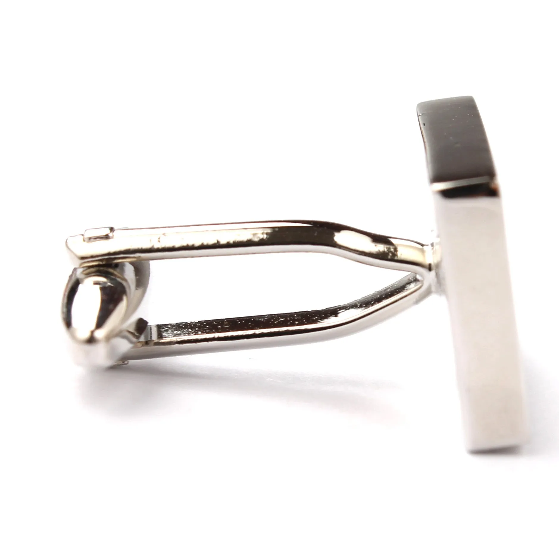 Classic Silver Rectangle Cufflinks sold by OTAA product image thumbnail 3