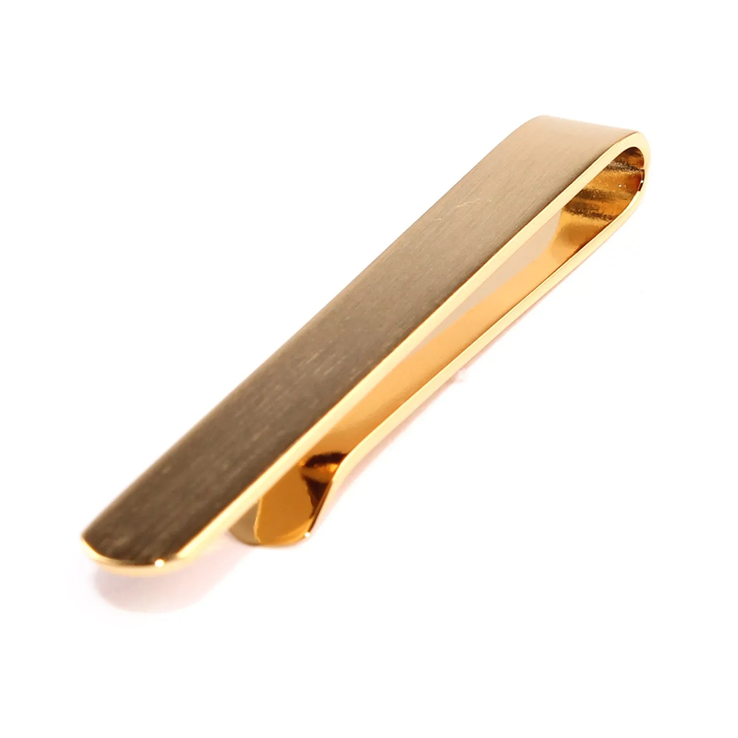 Brushed Gold Round Clasp Tie Bar sold by OTAA product image thumbnail 3