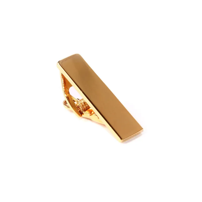 Mini Shining Gold Skinny Tie Bar made by OTAA