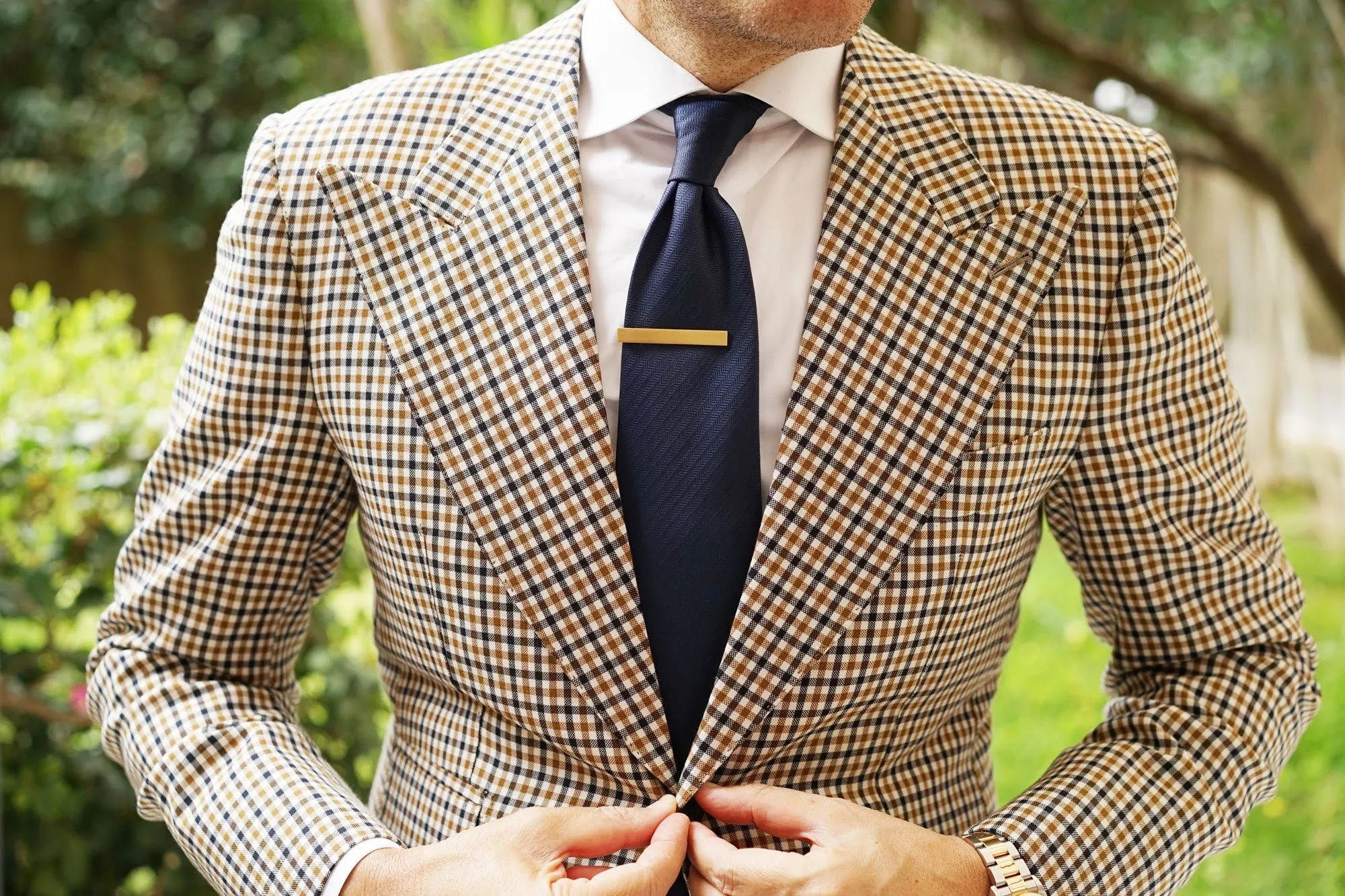 Brushed Gold Tie Bar sold by OTAA product image thumbnail 4
