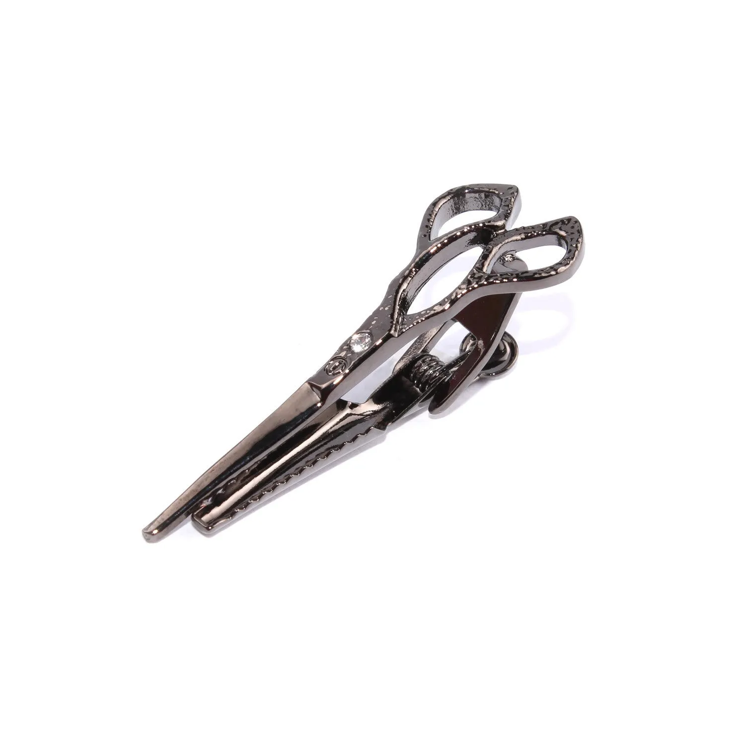 Gunmetal Barber Scissors Tie Bar sold by OTAA product image thumbnail 3