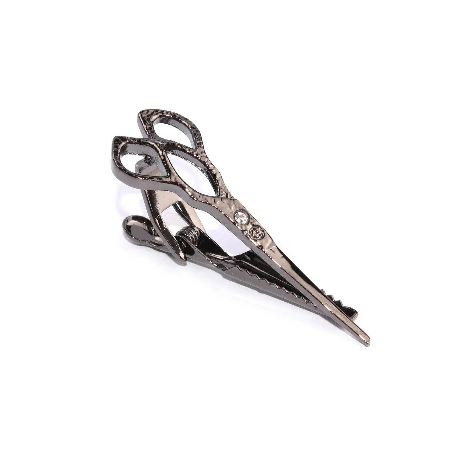 Gunmetal Barber Scissors Tie Bar sold by OTAA