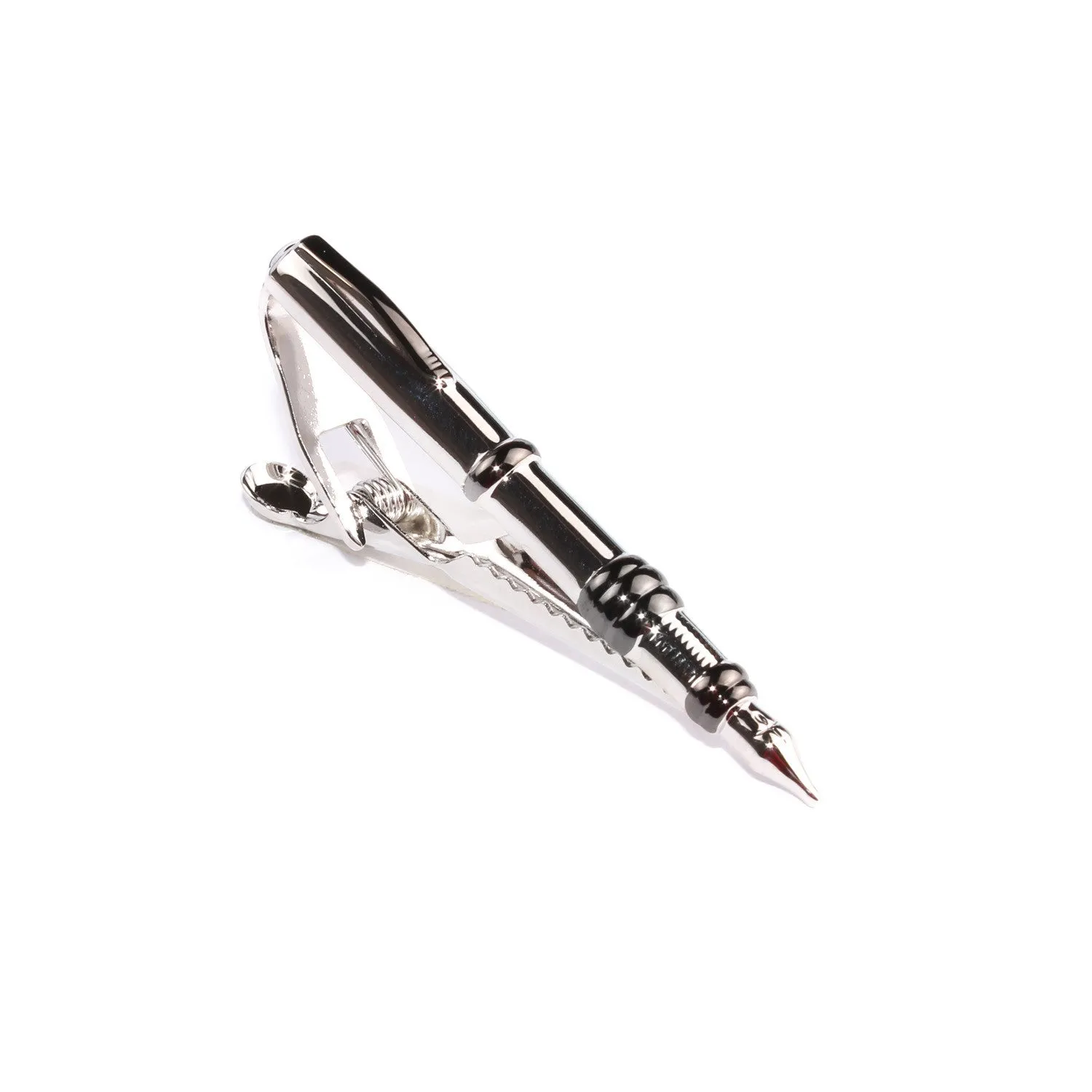 The Silver Fountain Pen Tie Bar sold by OTAA