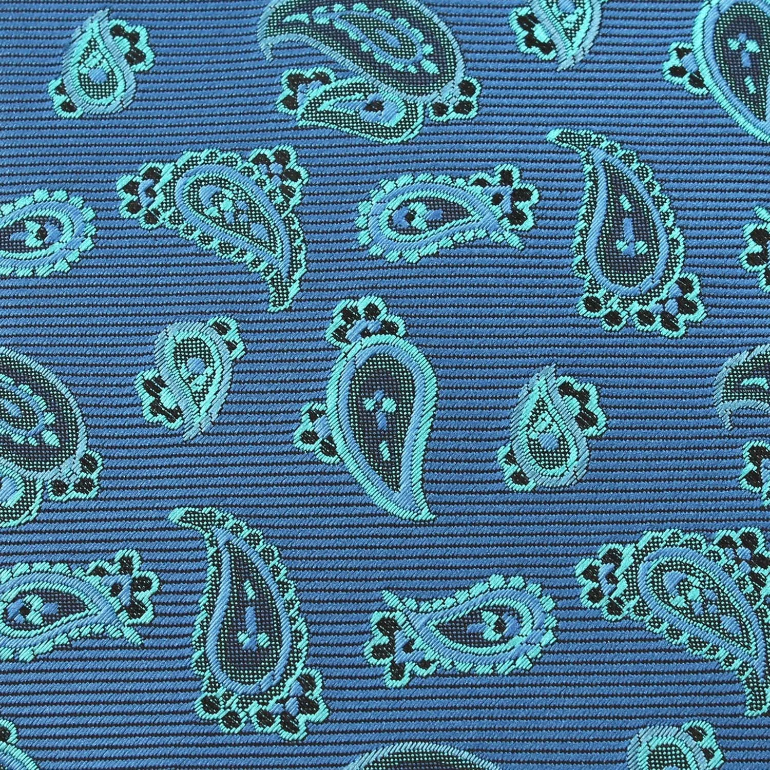 Paisley Sea Blue Skinny Tie sold by OTAA product image thumbnail 4