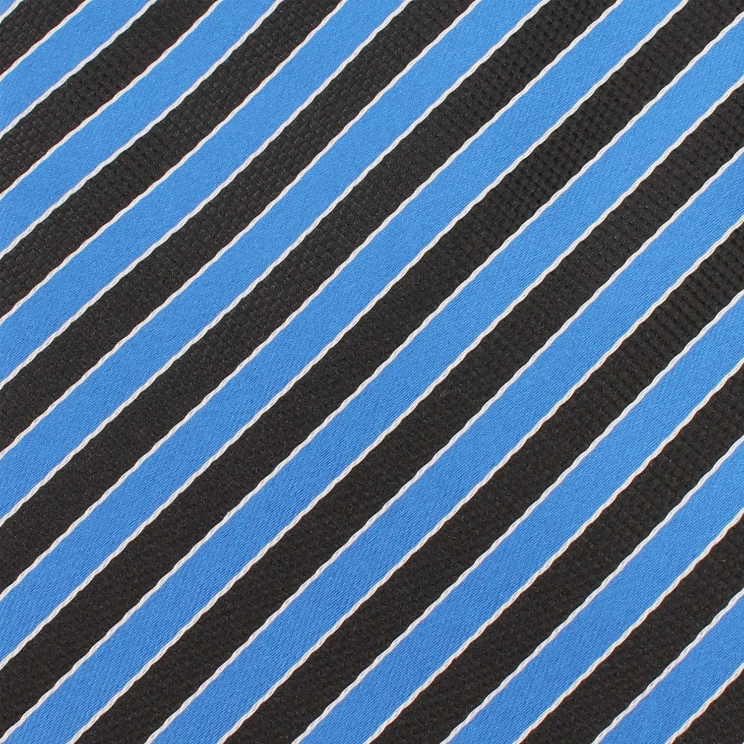 Striped Blue Black Pocket Square sold by OTAA product image thumbnail 2
