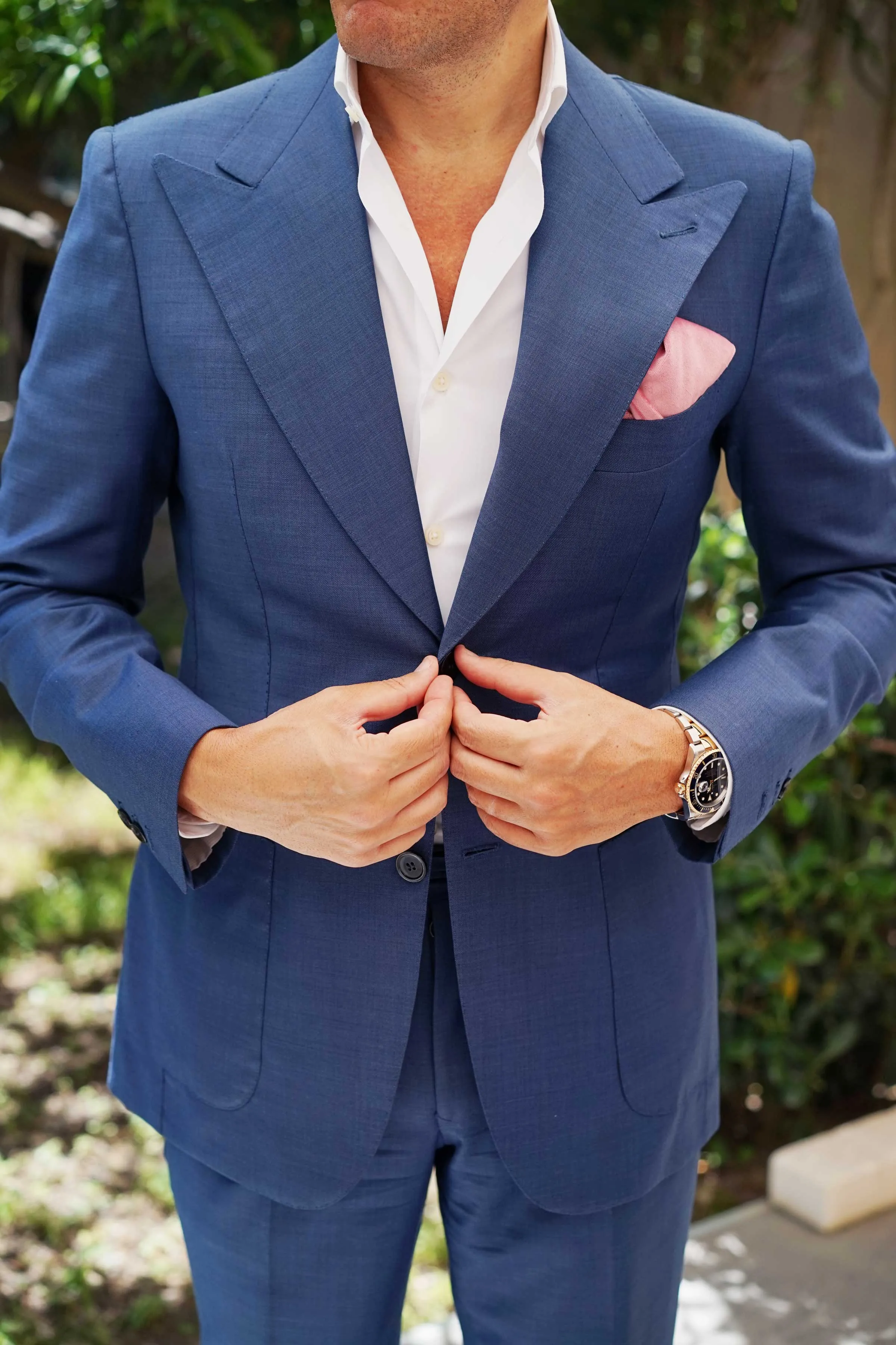 Nude Pink Velvet Pocket Square sold by OTAA product image thumbnail 5
