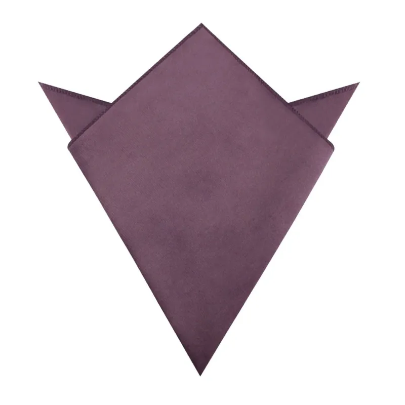 Dusty Lilac Purple Velvet Pocket Square made by OTAA