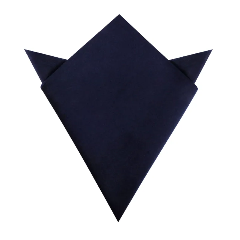 Navy Blue Bond Velvet Pocket Square made by OTAA