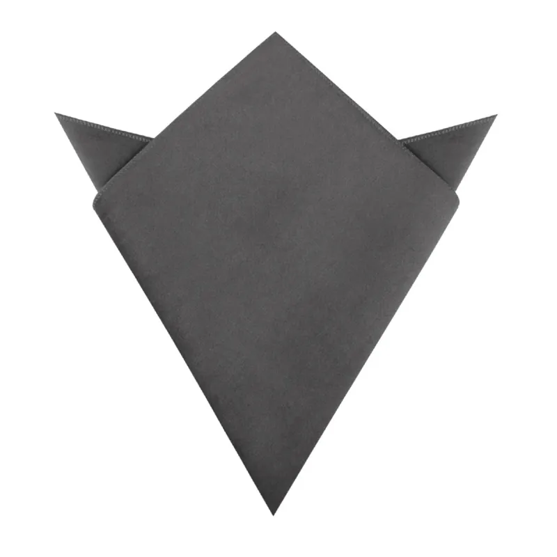 Grey Velvet Pocket Square made by OTAA