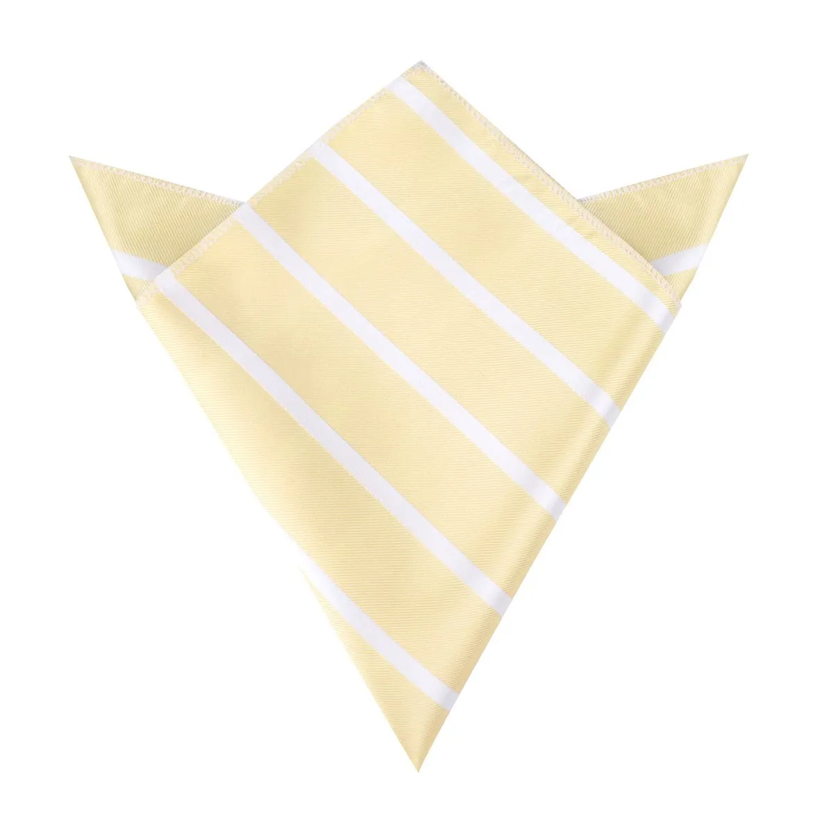 Champagne Stripe Pocket Square sold by OTAA