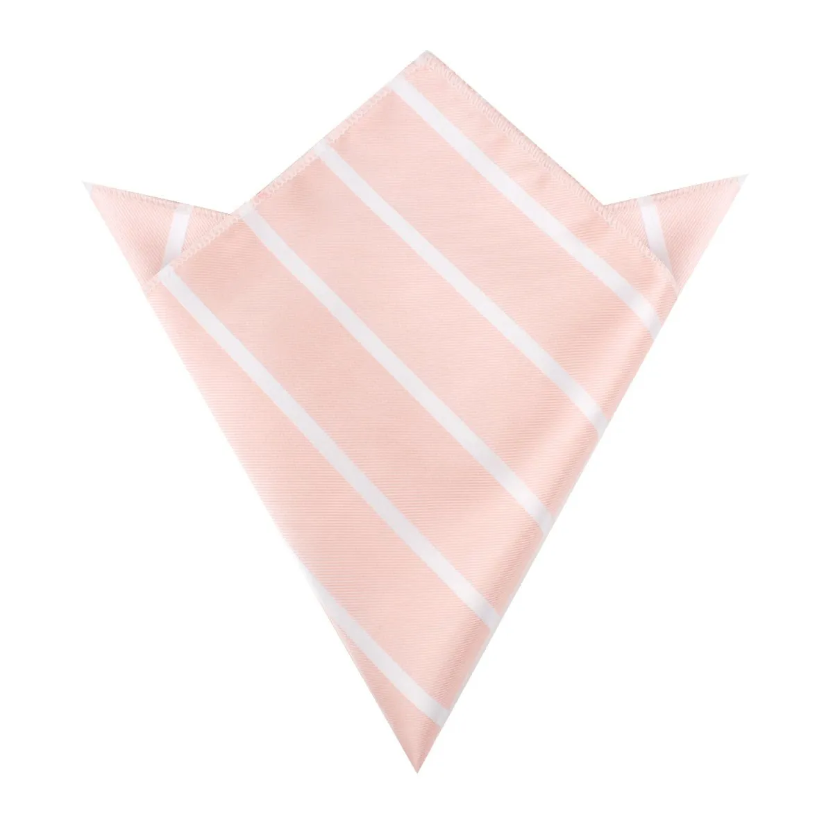 Blush Pink Striped Pocket Square sold by OTAA