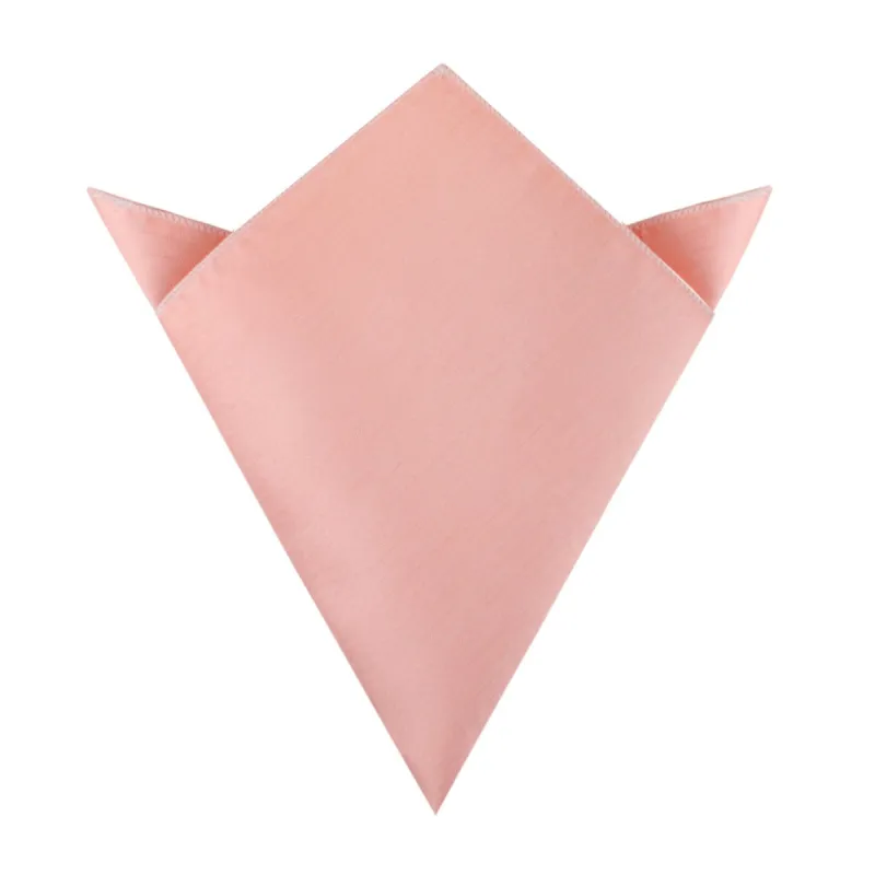 Peach Grain Pocket Square made by OTAA
