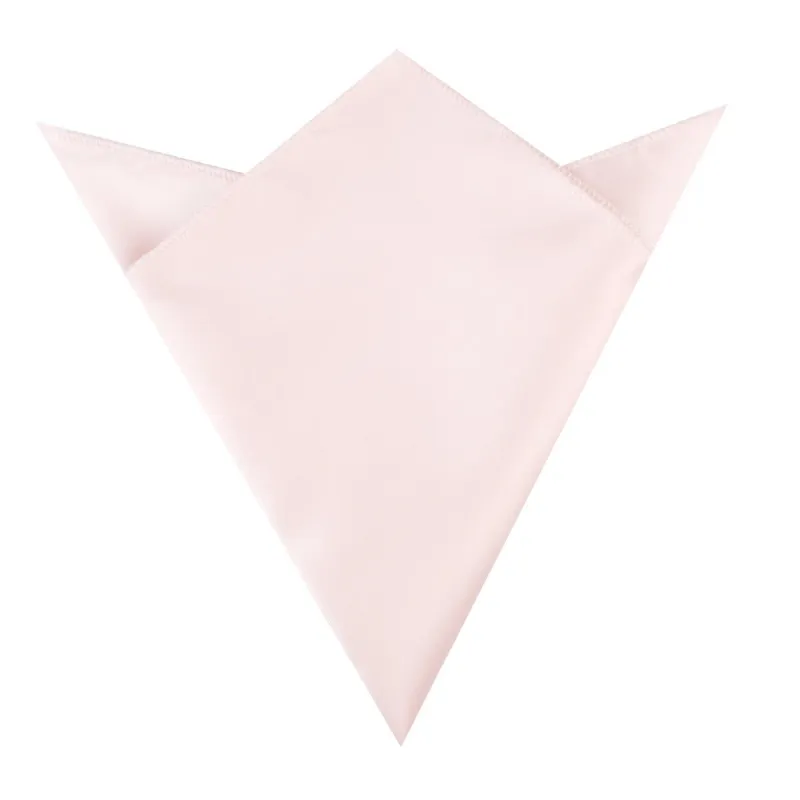 Nude Pink Satin Pocket Square made by OTAA