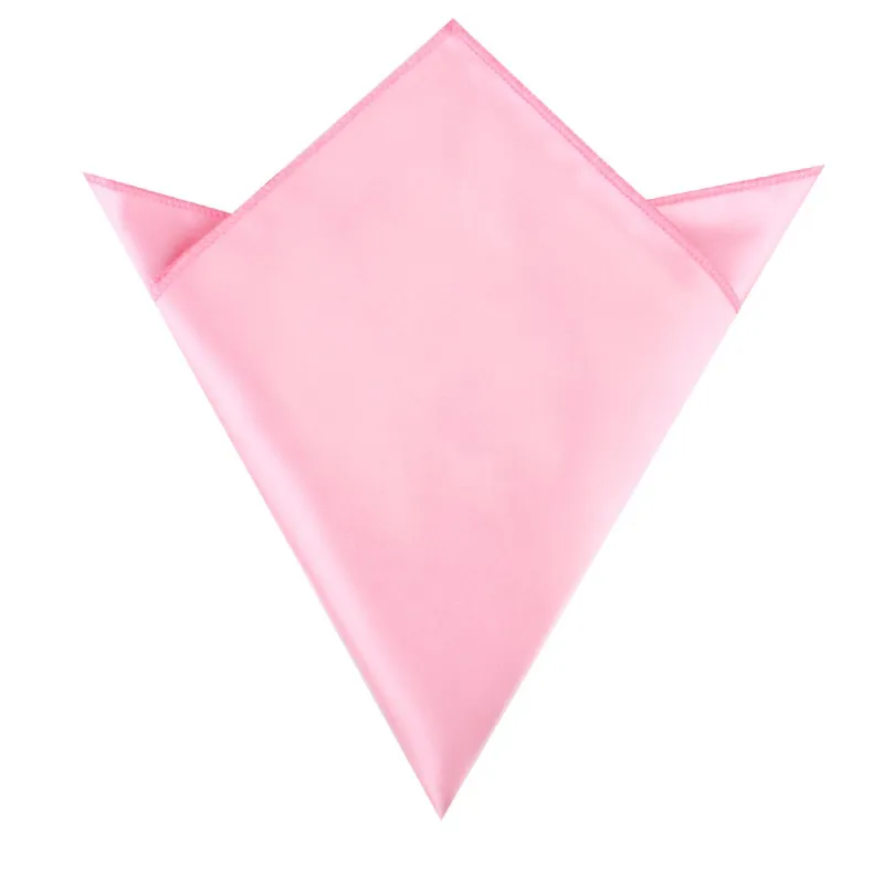 Rose Pink Satin Pocket Square made by OTAA