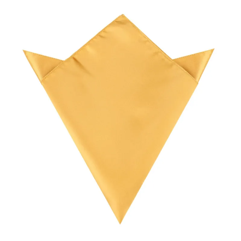 Gold Satin Pocket Square made by OTAA