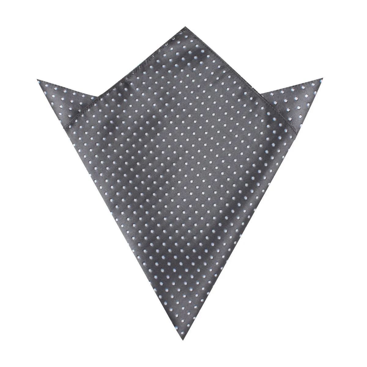 Grey Mini Polka Dots Pocket Square sold by OTAA