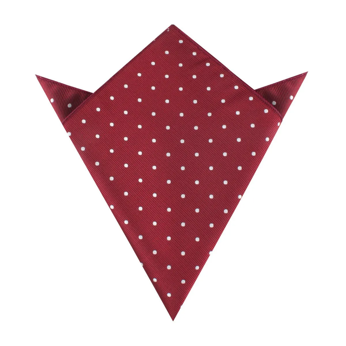 Burgundy Polka Dots Pocket Square sold by OTAA