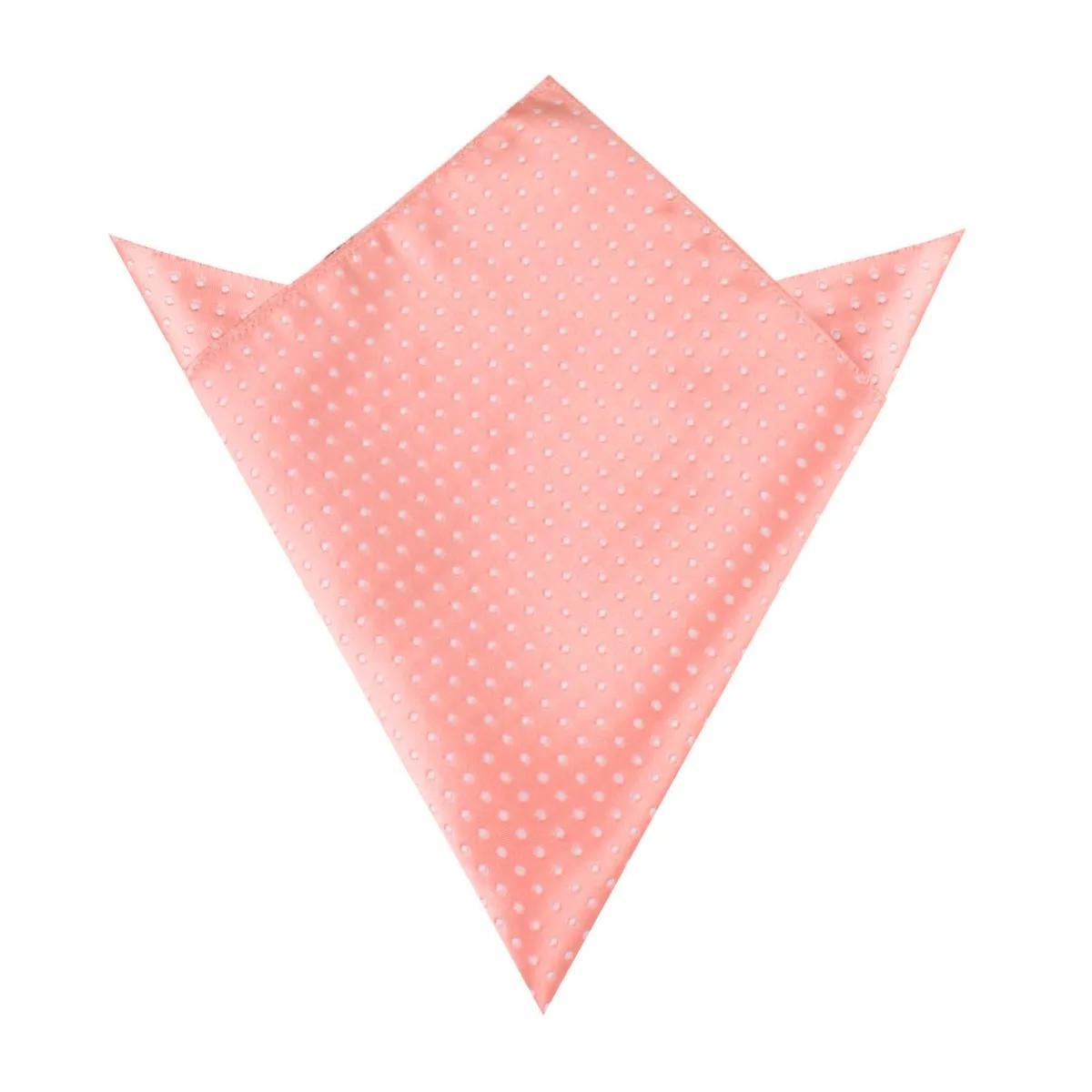 Peach Mini Polka Dots Pocket Square sold by OTAA