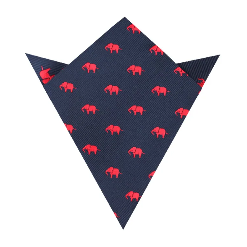Pink Elephant Pocket Square made by OTAA