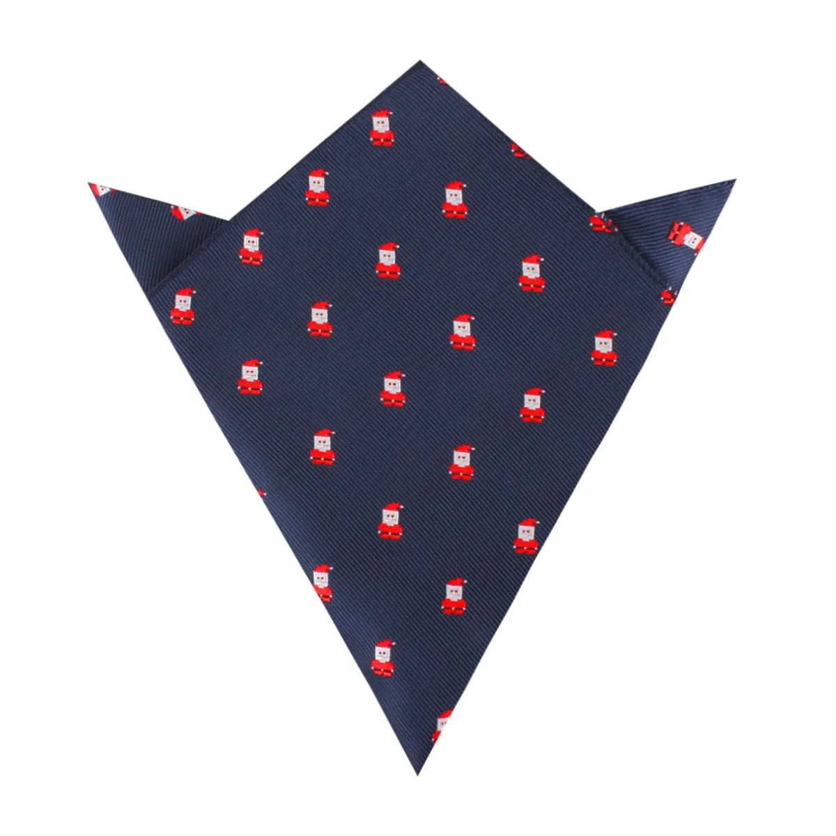 Santa Claus Pixel Christmas Pocket Square sold by OTAA