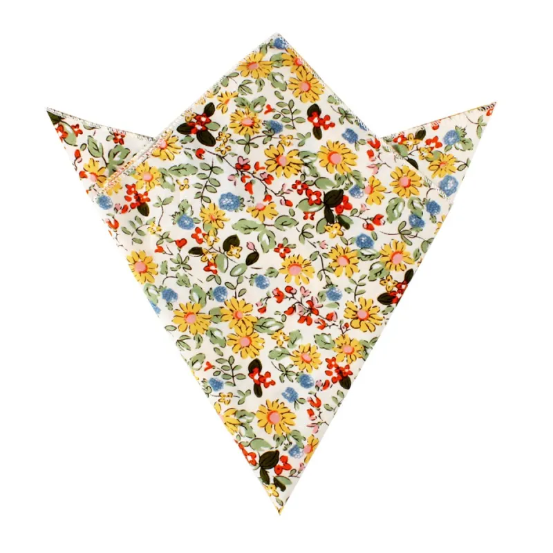 Belle Danser Floral Pocket Square made by OTAA