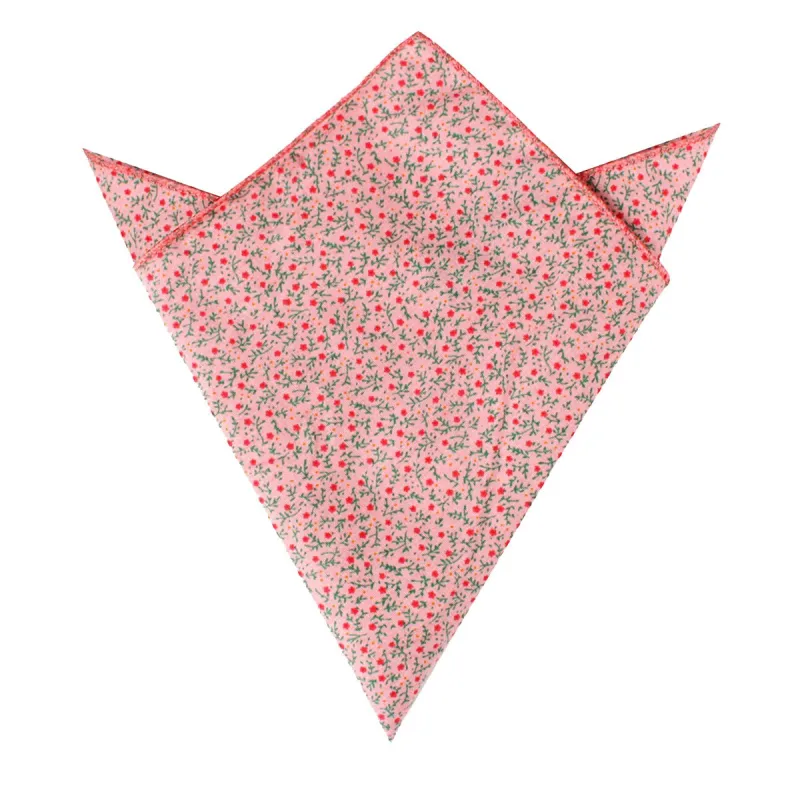 Houston Pink Floral Pocket Square made by OTAA