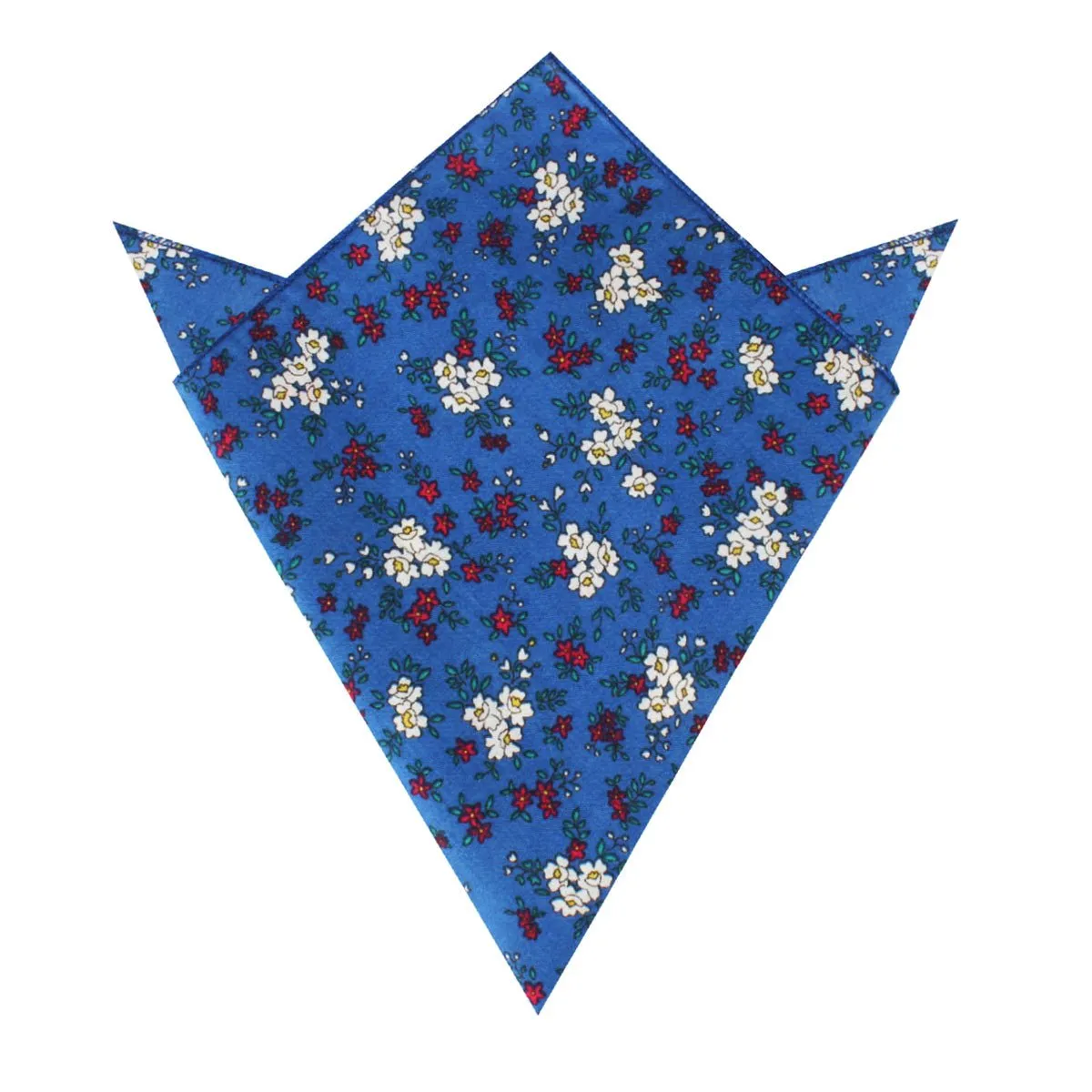 Ravenna Blue Floral Pocket Square sold by OTAA