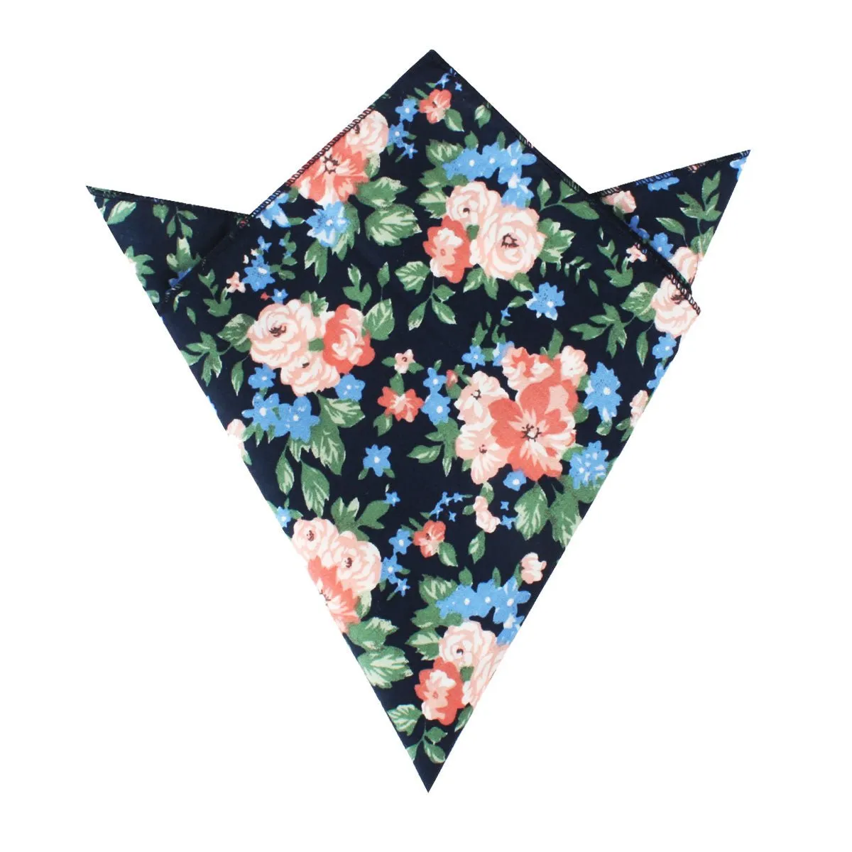 Havana Pink Floral Pocket Square sold by OTAA