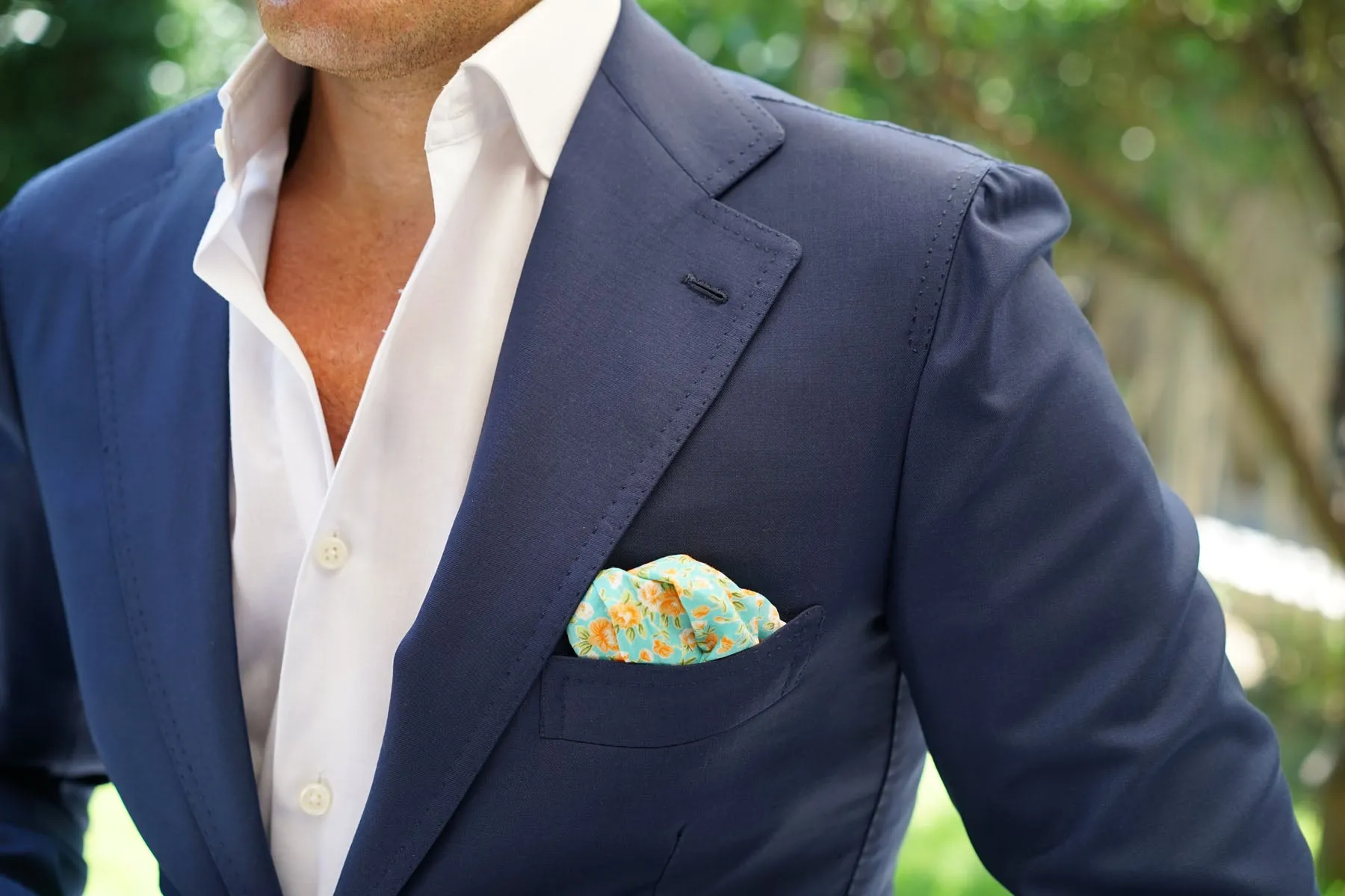 Monaco Floral Pocket Square sold by OTAA product image thumbnail 3