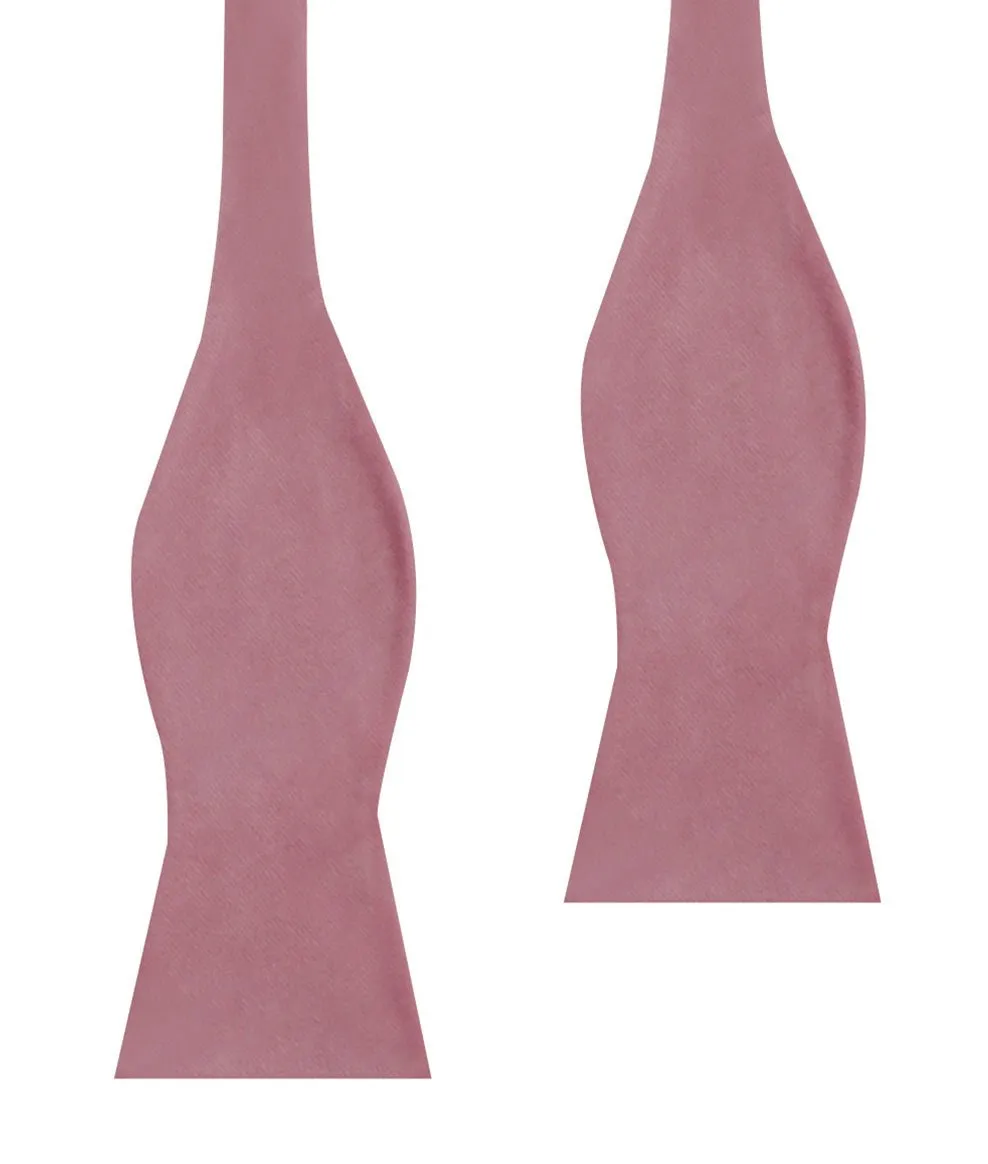 Nude Pink Velvet Self Bow Tie sold by OTAA