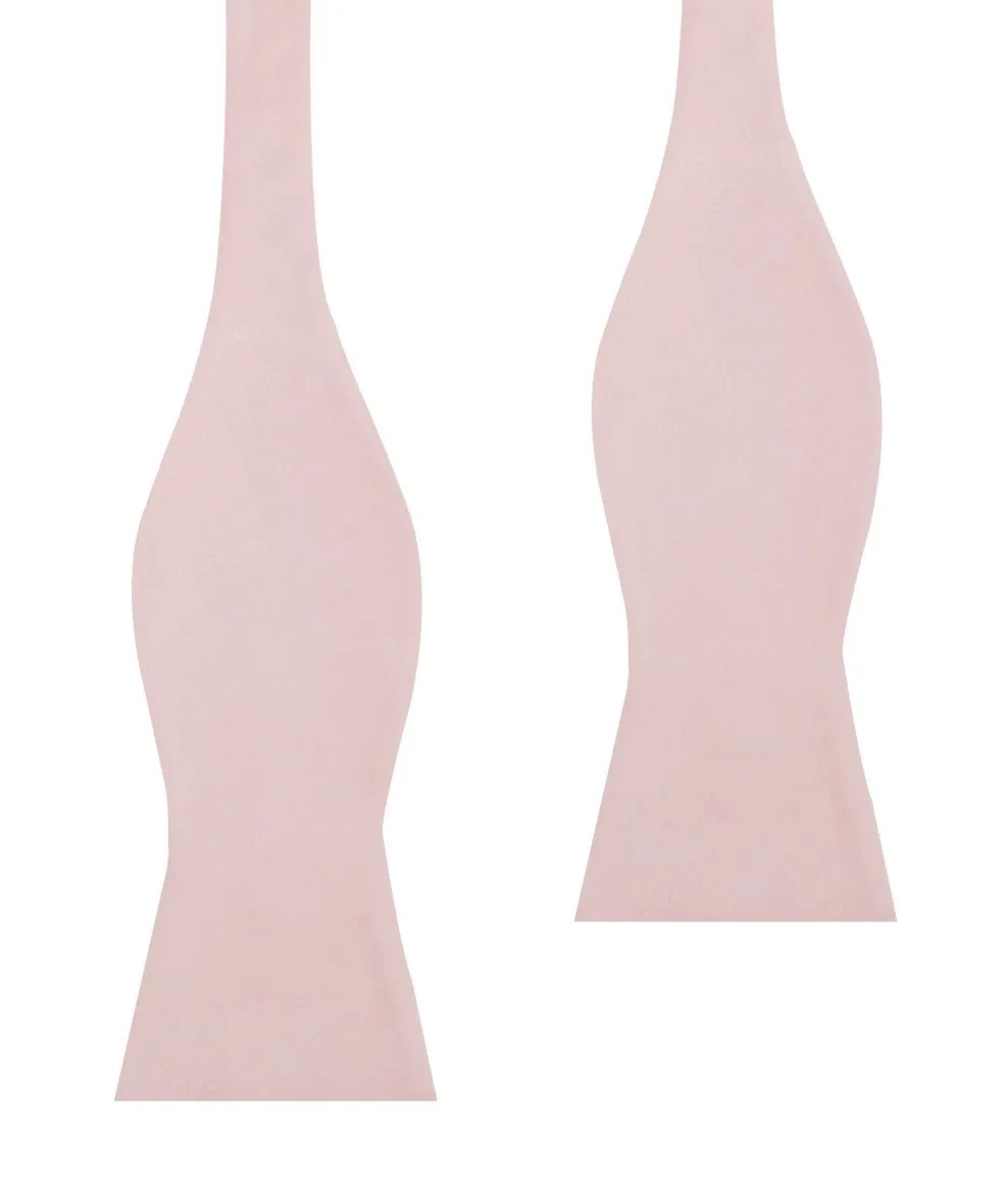 Blush Pink Velvet Self Bow Tie sold by OTAA